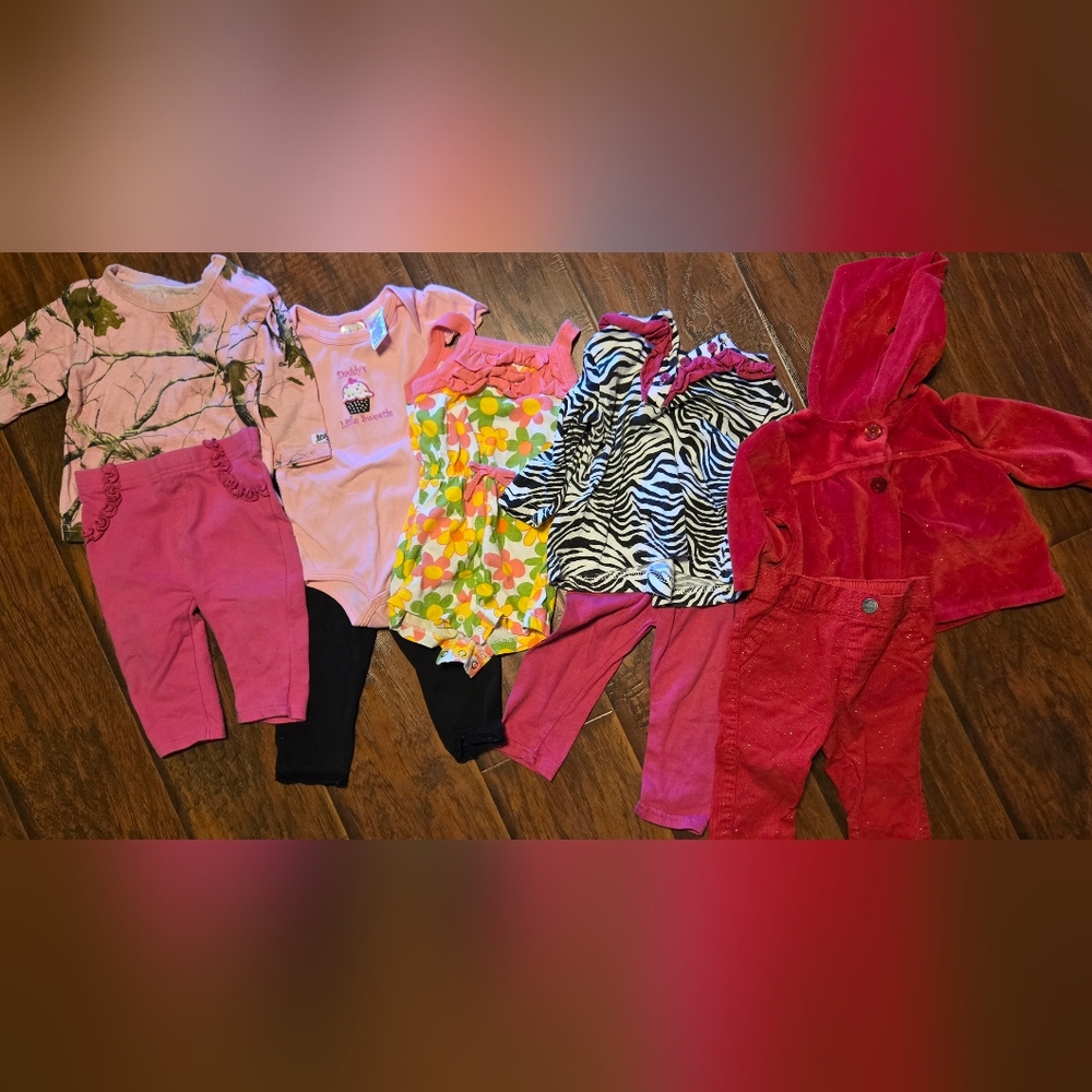 Girls Mixed Bundle 3/6mos 9pieces